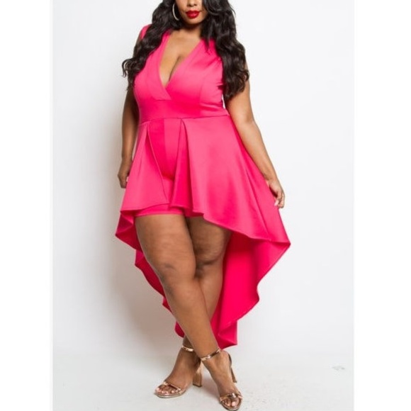 fuchsia pink romper